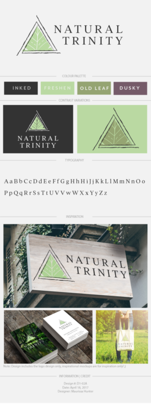 Logo Design by Maurissahunter for Natural Trinity | Design: #14497096