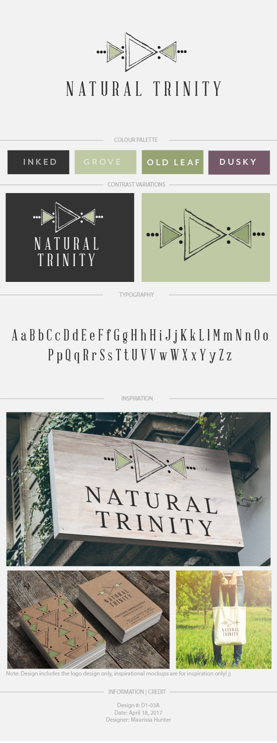 Logo Design by Maurissahunter for Natural Trinity | Design #14497197