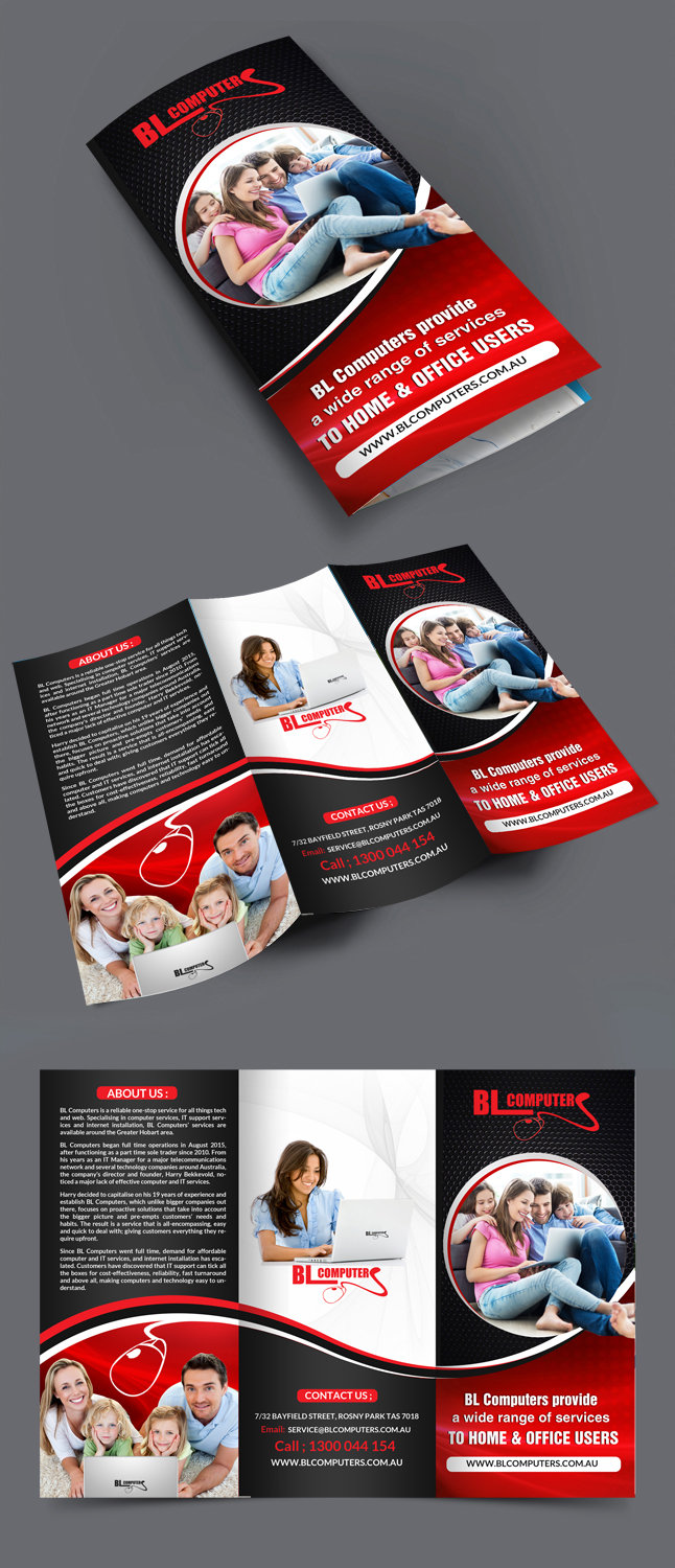 Brochure Design by debdesign for BL Computers | Design #14447359