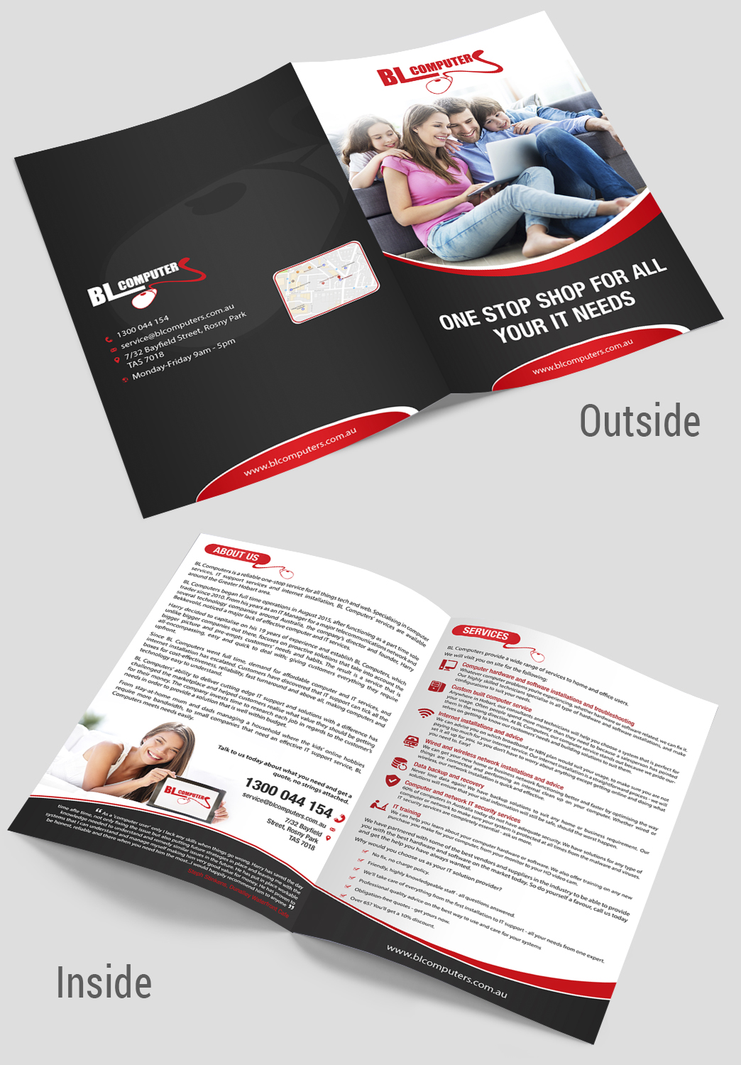 Diseño de Brochure por aspiremedia para BL Computers | Diseño #14425357