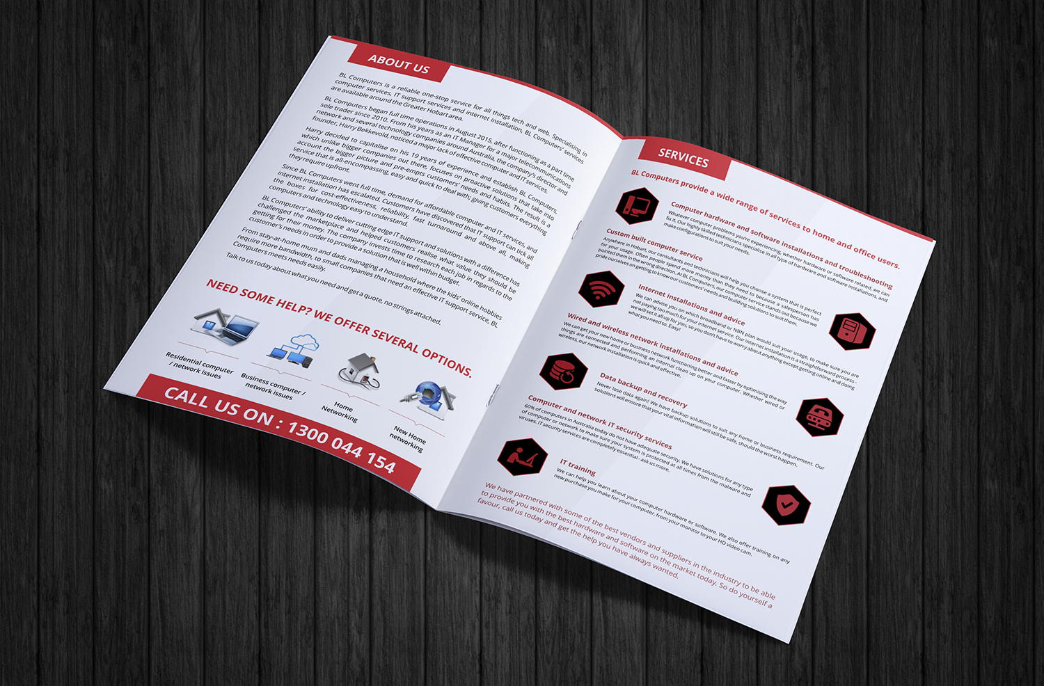 Diseño de Brochure por ecorokerz para BL Computers | Diseño #14484882