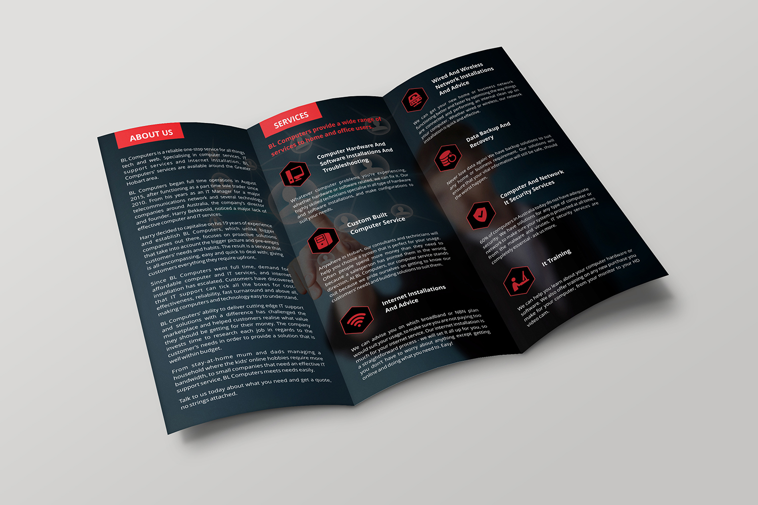Brochure Design by ecorokerz for BL Computers | Design #14530947