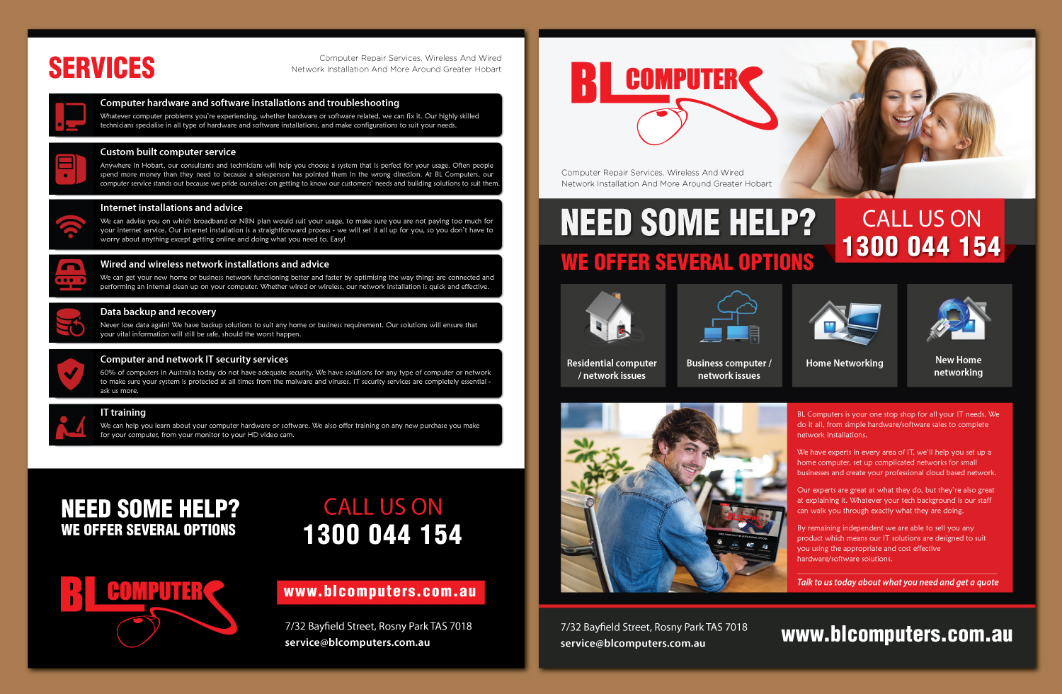 Diseño de Brochure por meet007 para BL Computers | Diseño #14471707