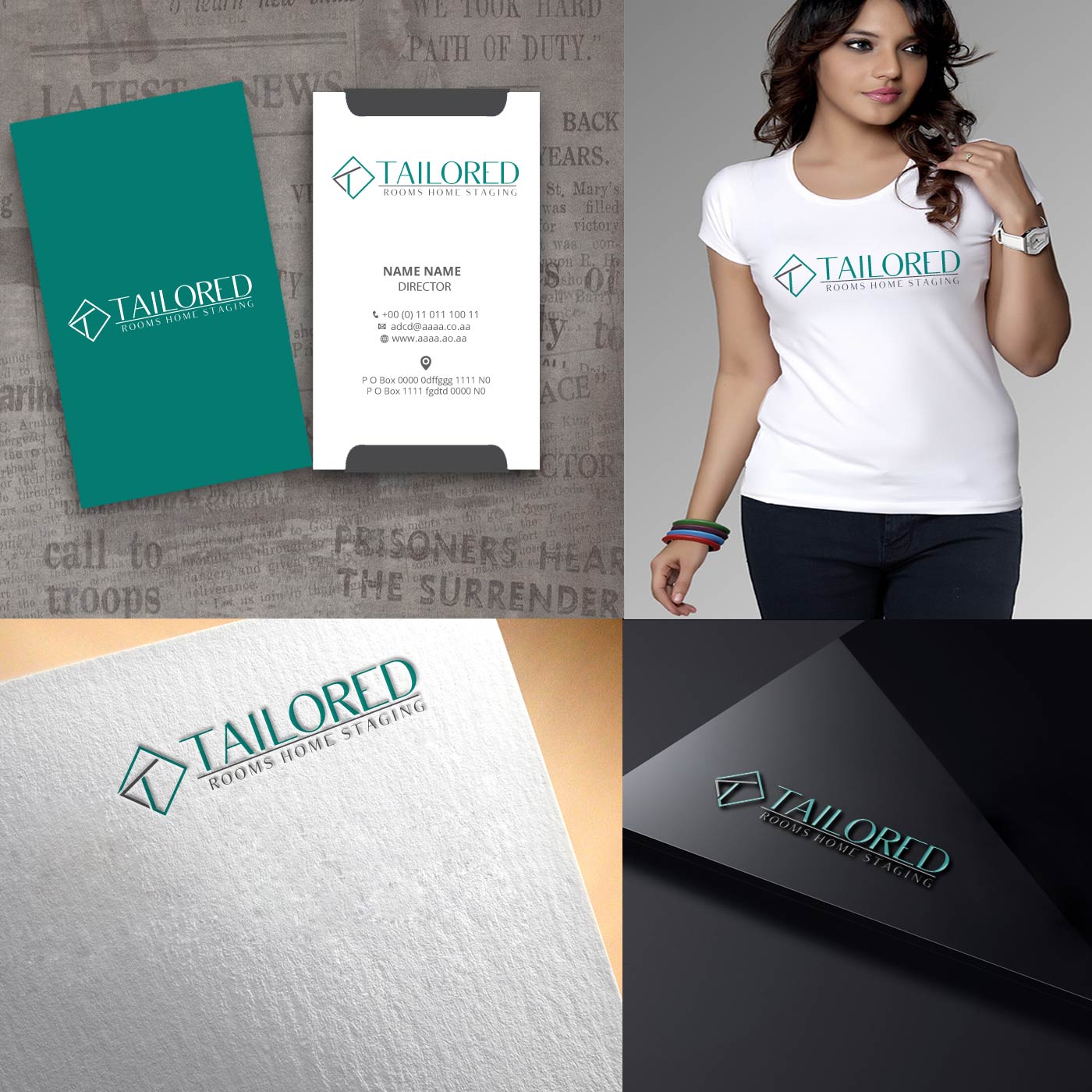 Logo Design by zebronicgraphic for Tailored Rooms Home Staging | Design #14448471