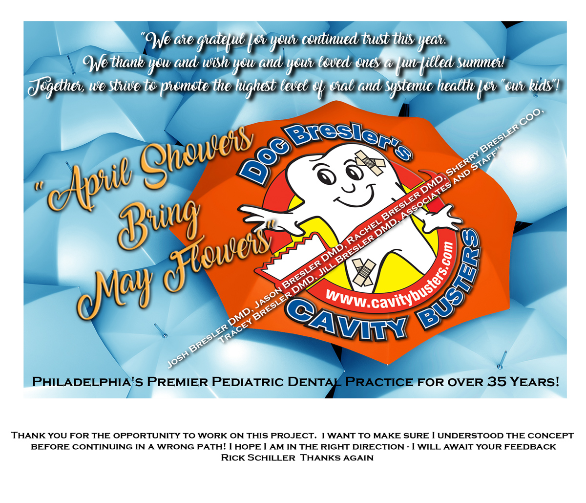Diseño de Tarjeta por fourdog123 para Doc Bresler's Cavity Busters | Diseño #14427648