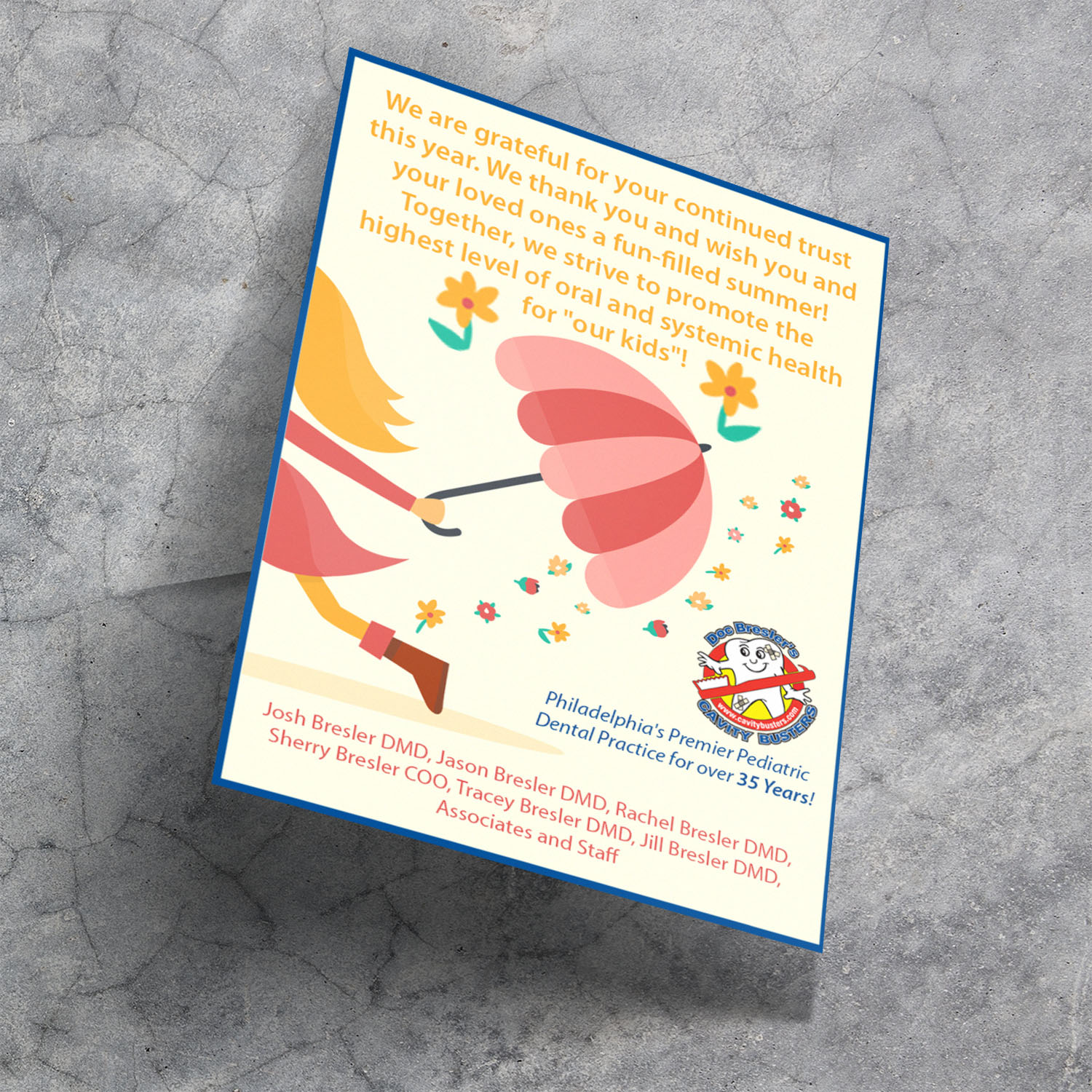 Diseño de Tarjeta por Lesaba Design para Doc Bresler's Cavity Busters | Diseño #14433756