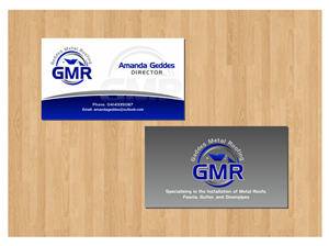 Business Card Design by Tedesign for Geddes Metal Roofing | Design: #2547472