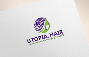 Logo Design by abstraxt for Utopia Hair & Beauty | Design: #14451492