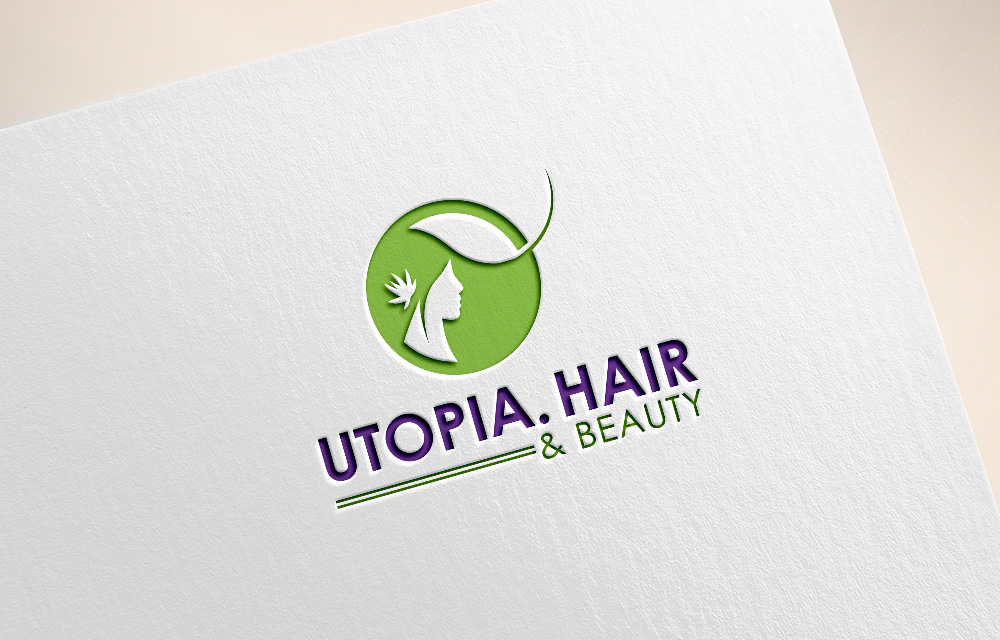Logo Design by abstraxt for Utopia Hair & Beauty | Design #14451493