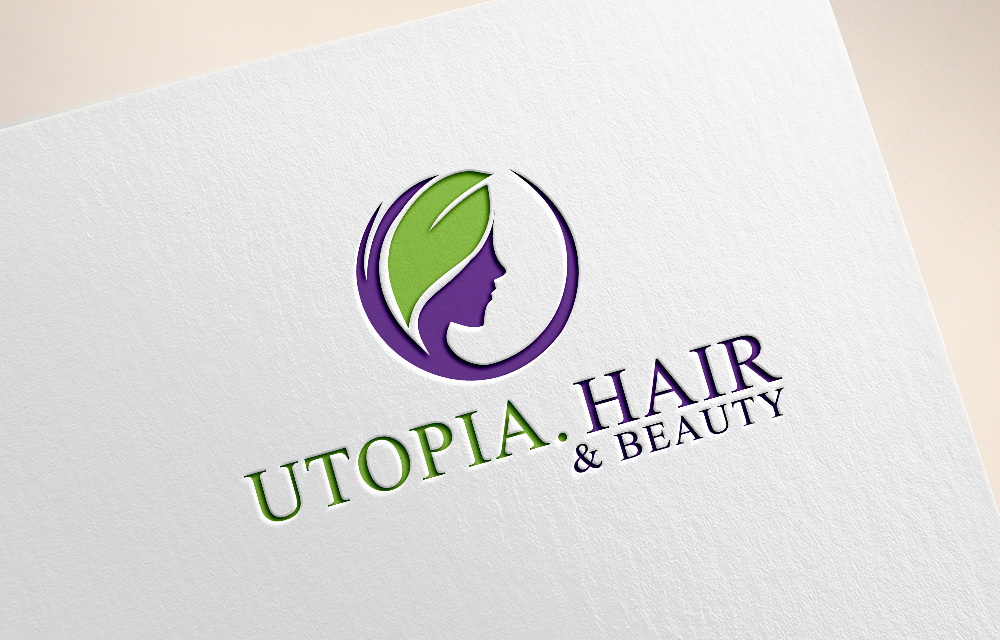 Logo Design by abstraxt for Utopia Hair & Beauty | Design #14451494