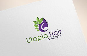 Logo Design by abstraxt for Utopia Hair & Beauty | Design: #14451495