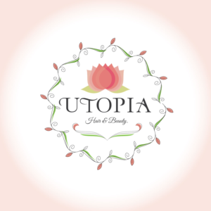 Utopia. Hair & Beauty. OR. Utopia. Excellence in Hair & Beauty | Logo Design by concepts