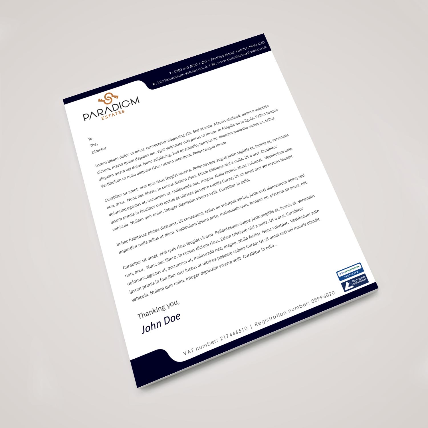 Stationery Design by Creative Jiniya for Plasso | Design #14465737