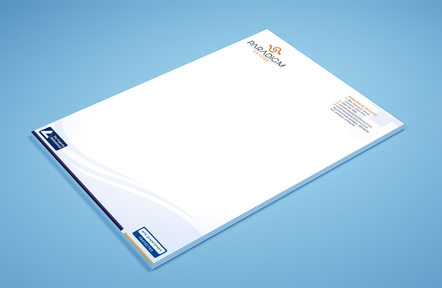 Stationery Design by Petter Goms for Plasso | Design #14461234