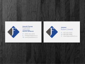 Jowett Farms Business Card Design | Visitenkarten-Design von Atvento Graphics