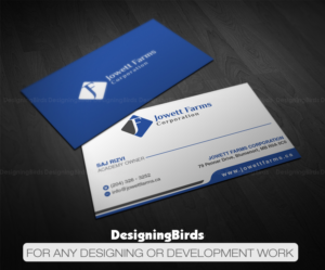 Business Card Design by Designing Birds for Jowett Farms Corporation  | Design: #14475176