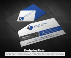 Business Card Design by Designing Birds for Jowett Farms Corporation  | Design: #14479055