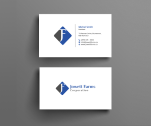 Business Card Design by Right_D for Jowett Farms Corporation  | Design: #14463358