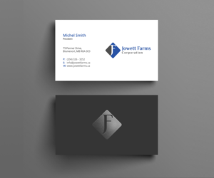 Business Card Design by Right_D for Jowett Farms Corporation  | Design: #14463359