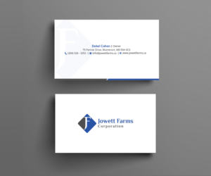 Business Card Design by Right_D for Jowett Farms Corporation  | Design: #14467804