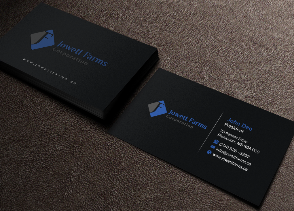 Business Card Design by Brand aid for Jowett Farms Corporation  | Design #14445516