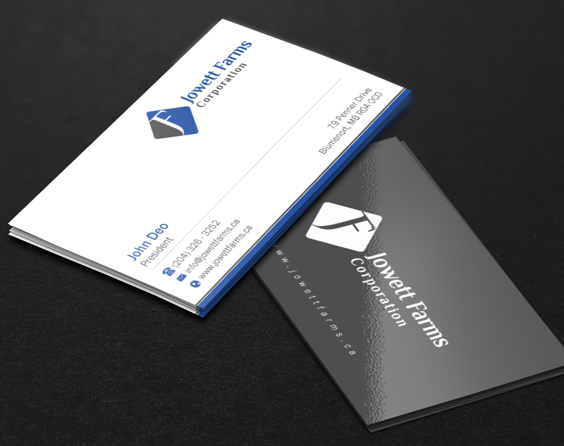 Business Card Design by Brand aid for Jowett Farms Corporation  | Design #14445526