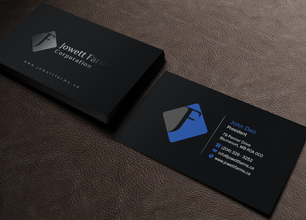 Business Card Design by Brand aid for Jowett Farms Corporation  | Design #14445543