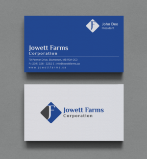 Business Card Design by Brand aid for Jowett Farms Corporation  | Design: #14446710