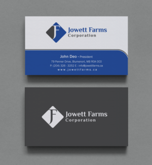 Business Card Design by Brand aid for Jowett Farms Corporation  | Design: #14446711