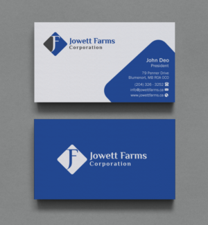 Business Card Design by Brand aid for Jowett Farms Corporation  | Design: #14446723