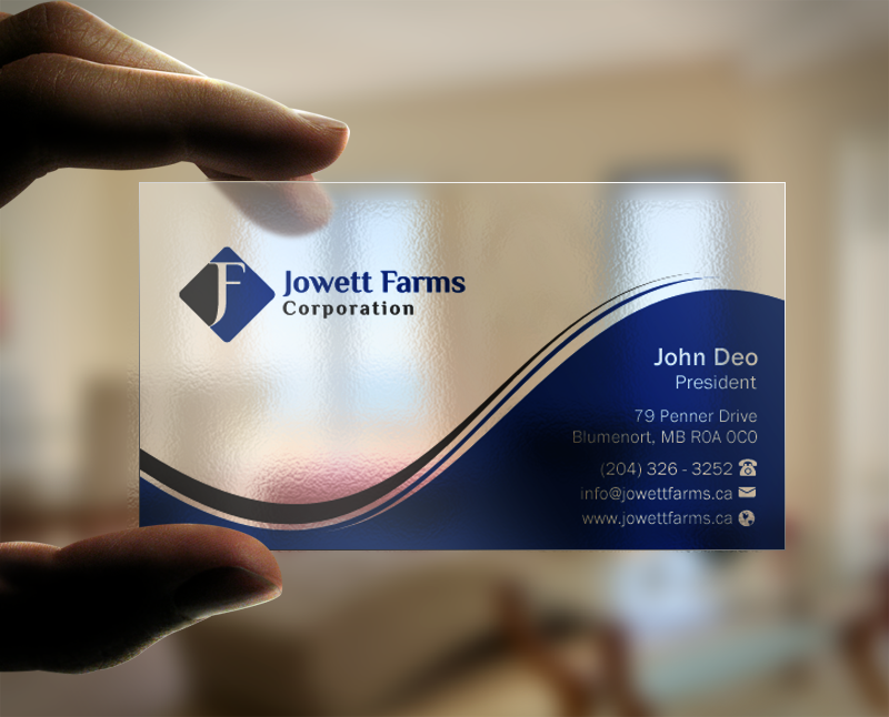 Business Card Design by Brand aid for Jowett Farms Corporation  | Design #14446728
