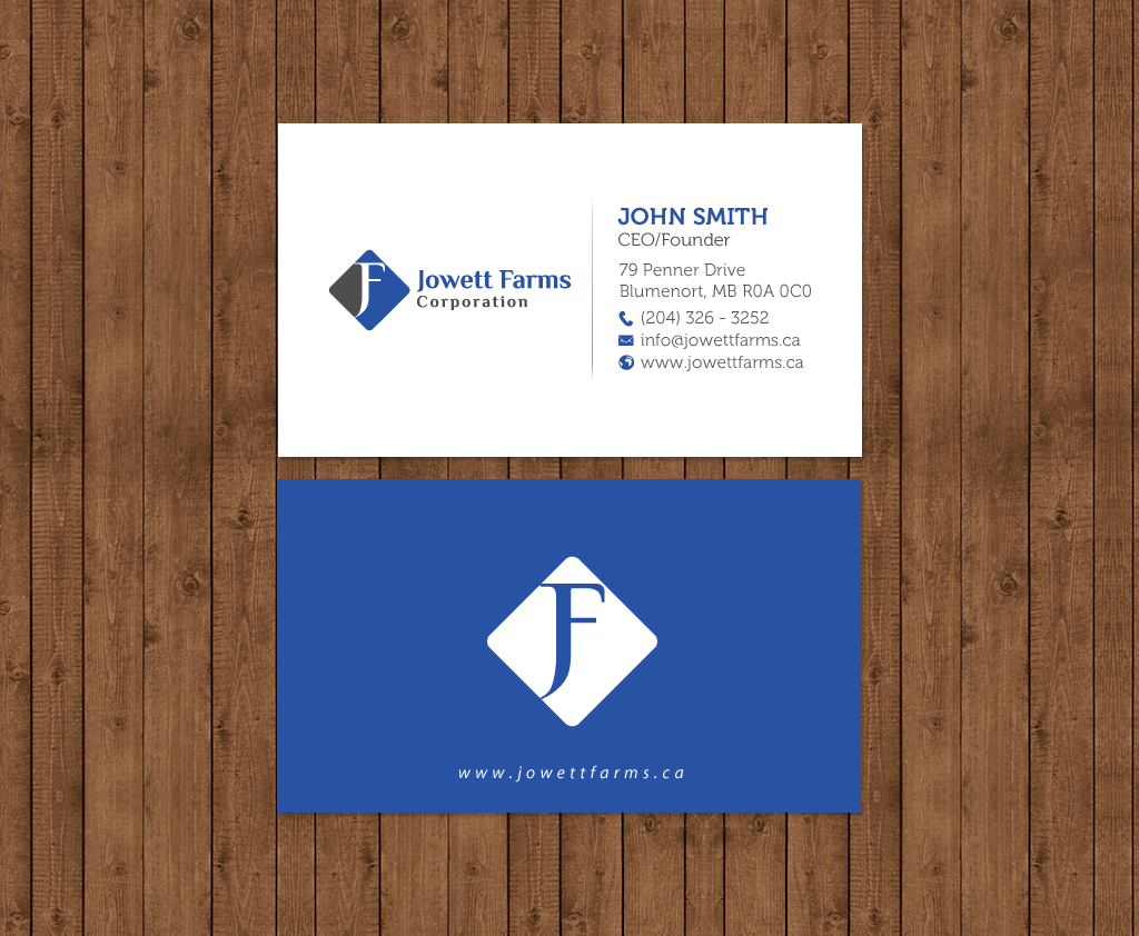 Visitenkarten-Design von chandrayaan.creative für Jowett Farms Corporation  | Design #14445261