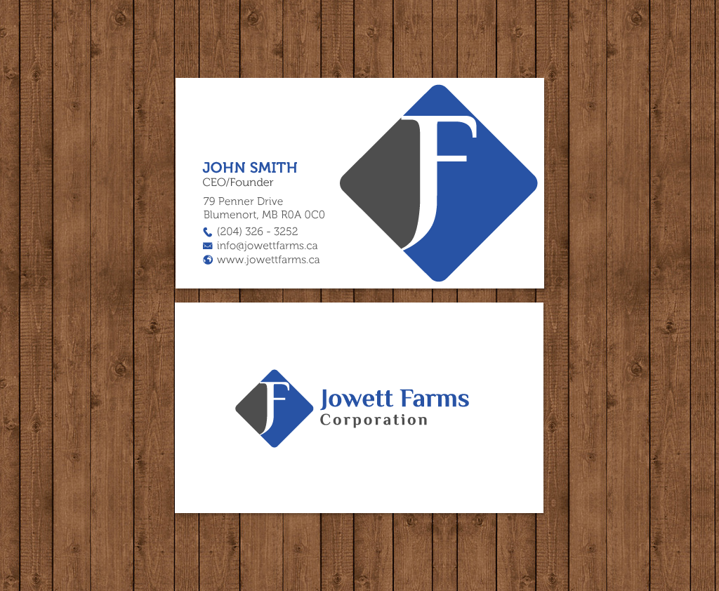 Visitenkarten-Design von chandrayaan.creative für Jowett Farms Corporation  | Design #14445270