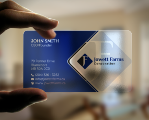 Business Card Design by chandrayaan.creative for Jowett Farms Corporation  | Design: #14445289