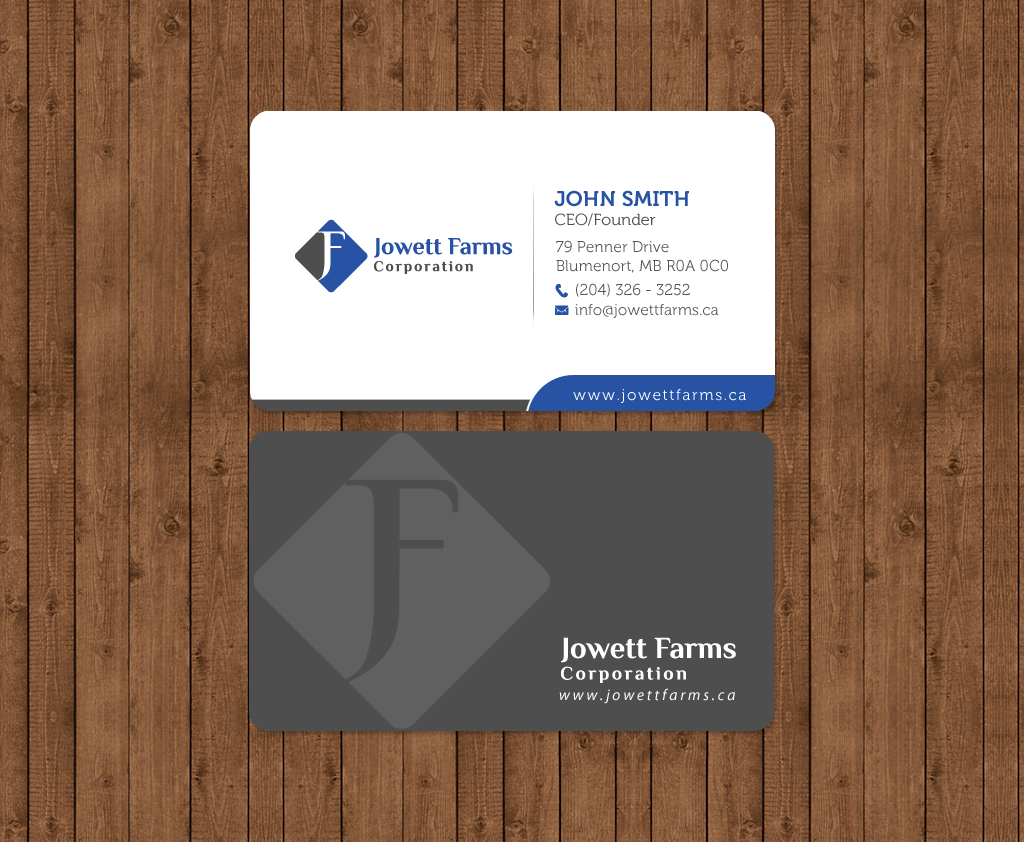 Design de Carte de Visite par chandrayaan.creative pour Jowett Farms Corporation  | Design #14446536