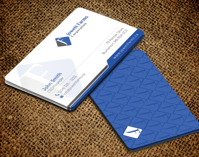 Diseño de Tarjeta de Presentación por chandrayaan.creative para Jowett Farms Corporation  | Diseño #14446538