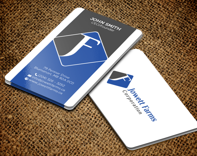 Diseño de Tarjeta de Presentación por chandrayaan.creative para Jowett Farms Corporation  | Diseño #14446553