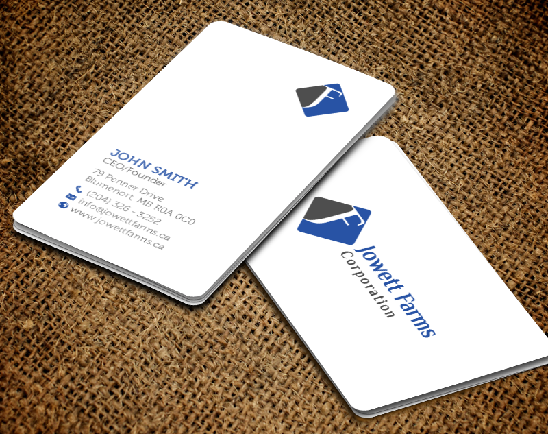 Business Card Design by chandrayaan.creative for Jowett Farms Corporation  | Design #14446555