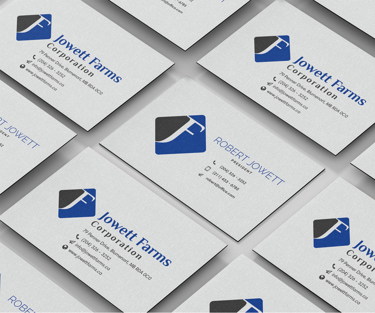 Business Card Design by RetroDesign for Jowett Farms Corporation  | Design #14473798