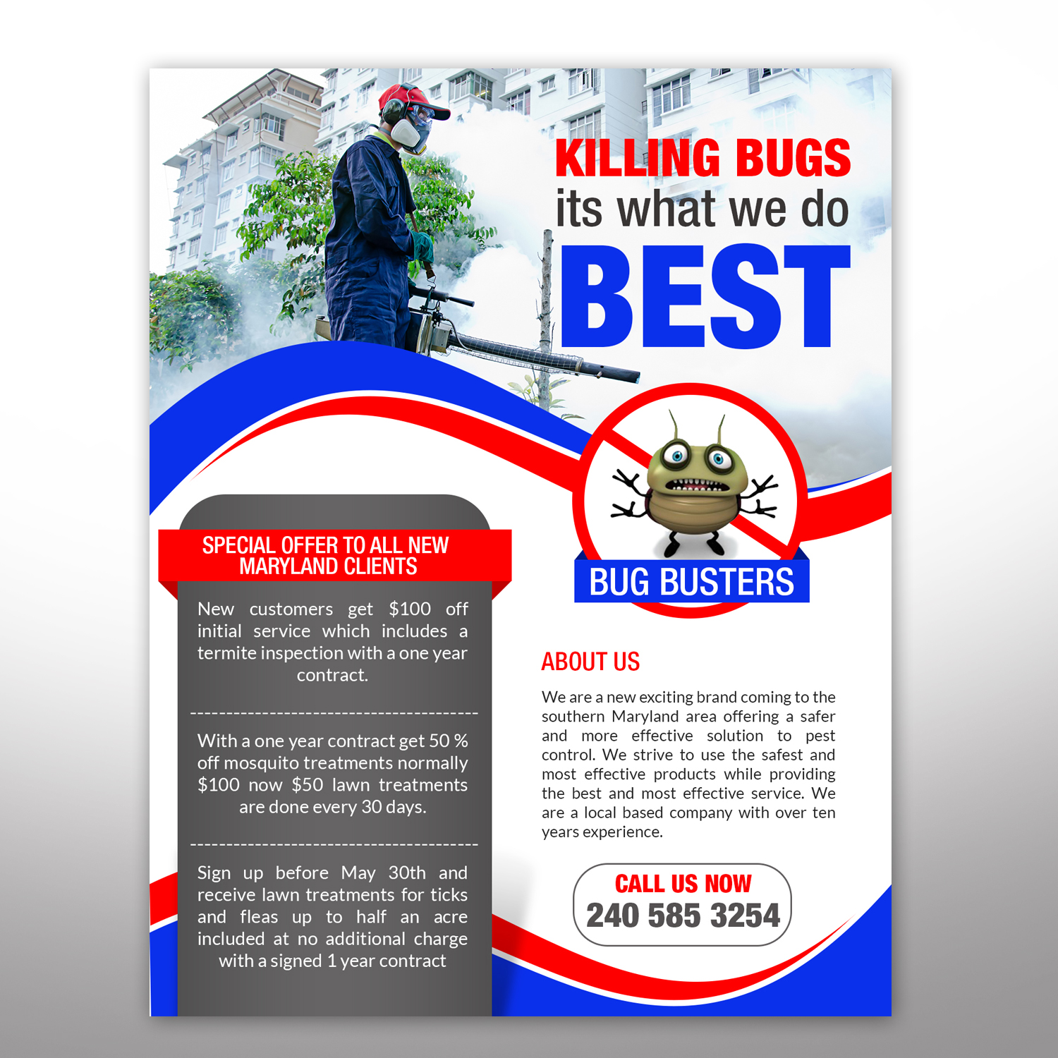 Diseño de Flyer por Deepak_9_Malhotra para Bug Busters | Diseño #14442656