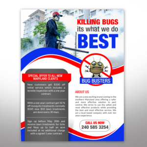 Diseño de Flyer por Deepak_9_Malhotra para Bug Busters | Diseño: #14442656