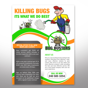 Diseño de Flyer por Deepak_9_Malhotra para Bug Busters | Diseño: #14468344