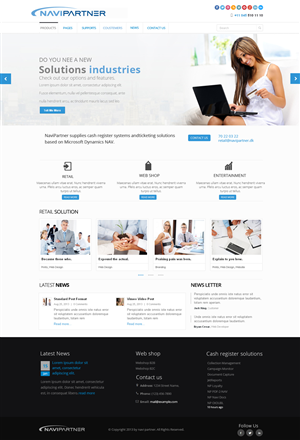 Design Wordpress par OM pour Navipartner | Design : #2567724