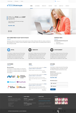 Design Wordpress par OM pour Navipartner | Design : #2567728