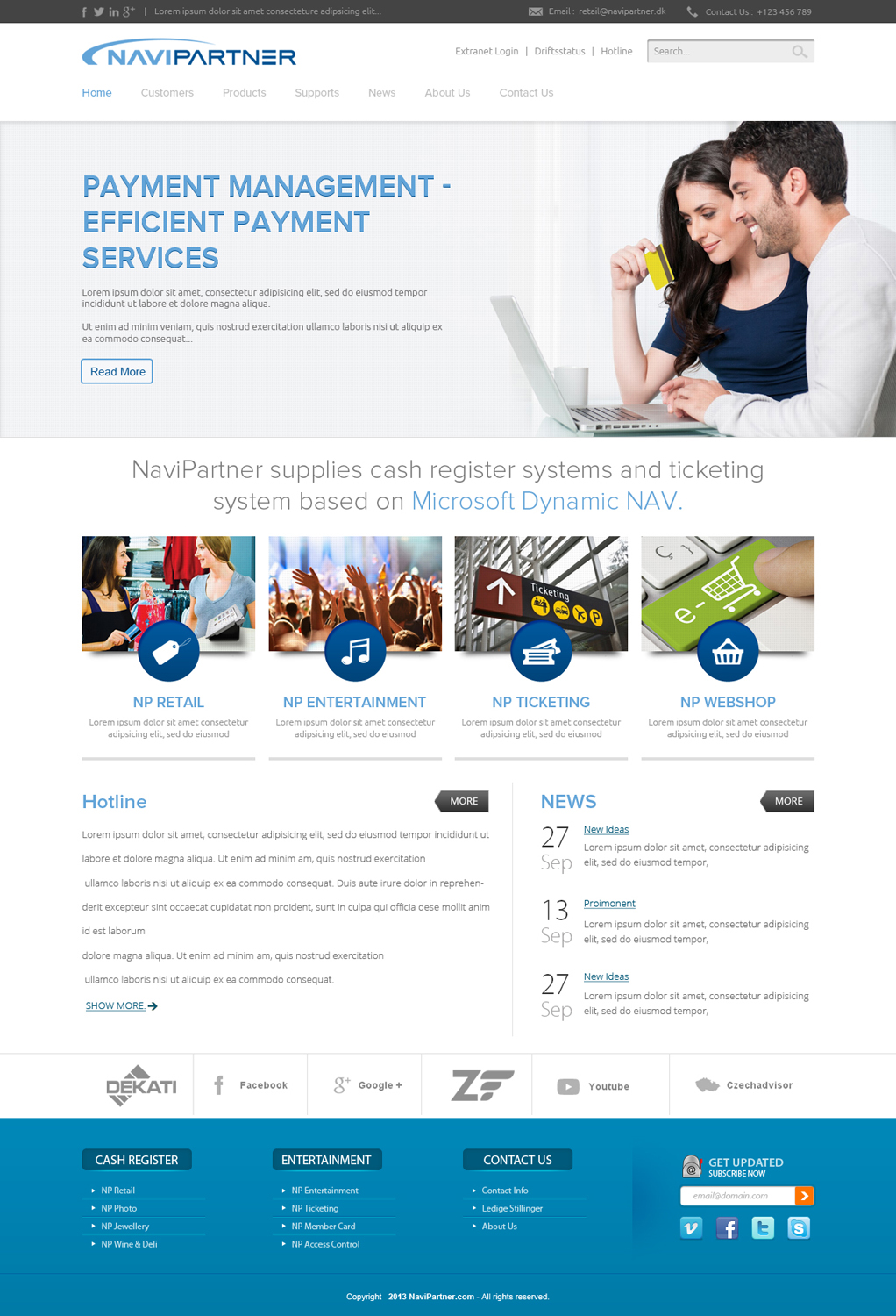 Design Wordpress par OM pour Navipartner | Design #2567731