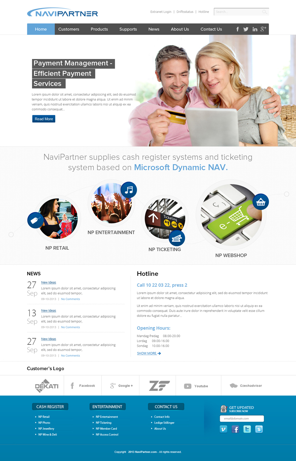 Wordpress Design by OM for Navipartner | Design #2567734