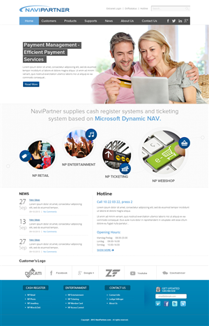 Design Wordpress par OM pour Navipartner | Design : #2567734