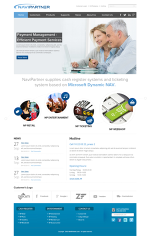 Design Wordpress par OM pour Navipartner | Design : #2567739