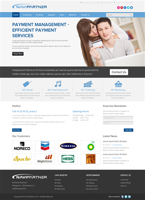 Design Wordpress par OM pour Navipartner | Design : #2567744