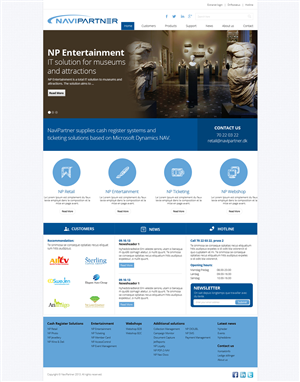 Design Wordpress par OM pour Navipartner | Design : #2579388